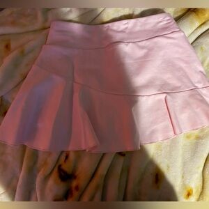 Pink mini skirt